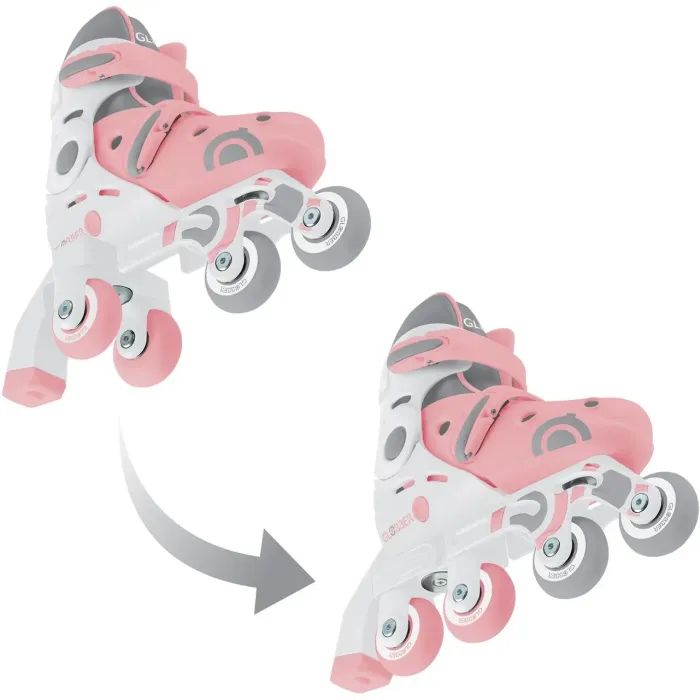 Роликовые коньки Globber 2в1 пастельно-рожеві р.26-29, до 20кг, 3+ (780-210) изображение 4