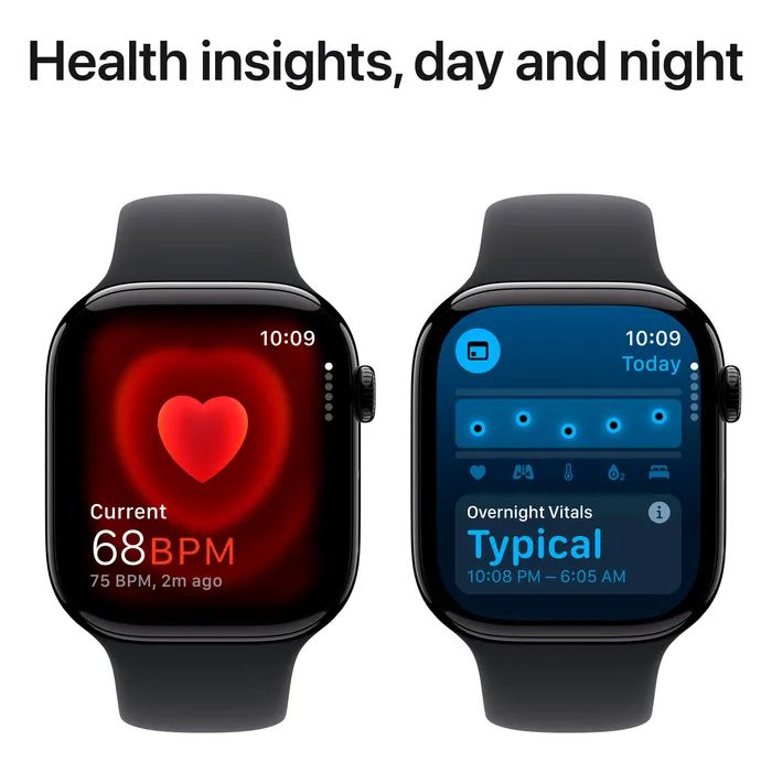 Смарт-часы Apple Watch Series 10 GPS 46mm Jet Black Aluminium Case with Black Sport Band - S/M (MWWP3QH/A) изображение 5