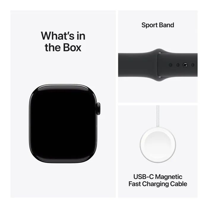 Смарт-часы Apple Watch Series 10 GPS 46mm Jet Black Aluminium Case with Black Sport Band - S/M (MWWP3QH/A) изображение 9