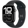 Смарт-часы Apple Watch Series 10 GPS 46mm Jet Black Aluminium Case with Black Sport Band - S/M (MWWP3QH/A)