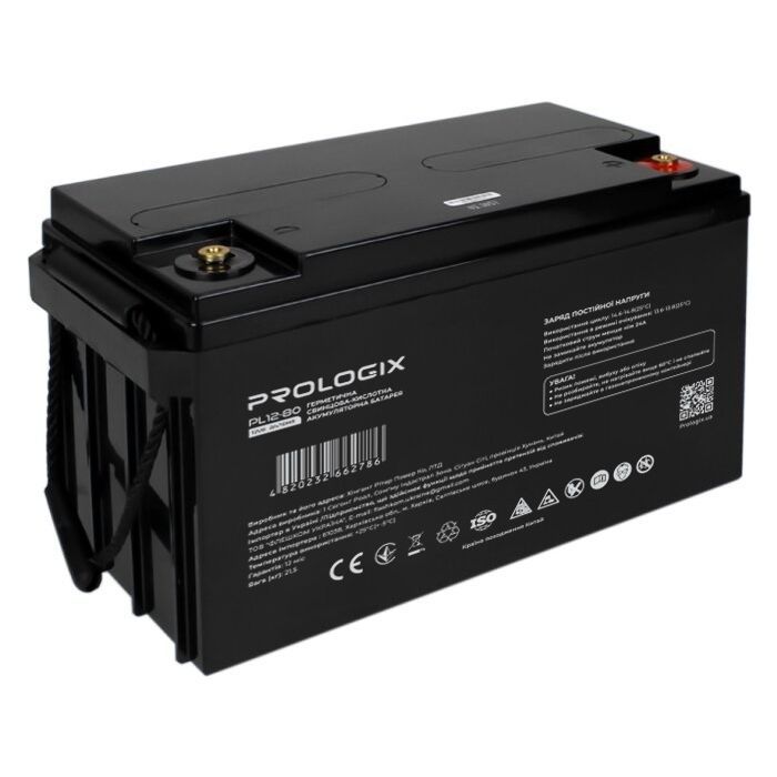 Батарея к ИБП Prologix 12V - 80Ah AGM (PL12-80)