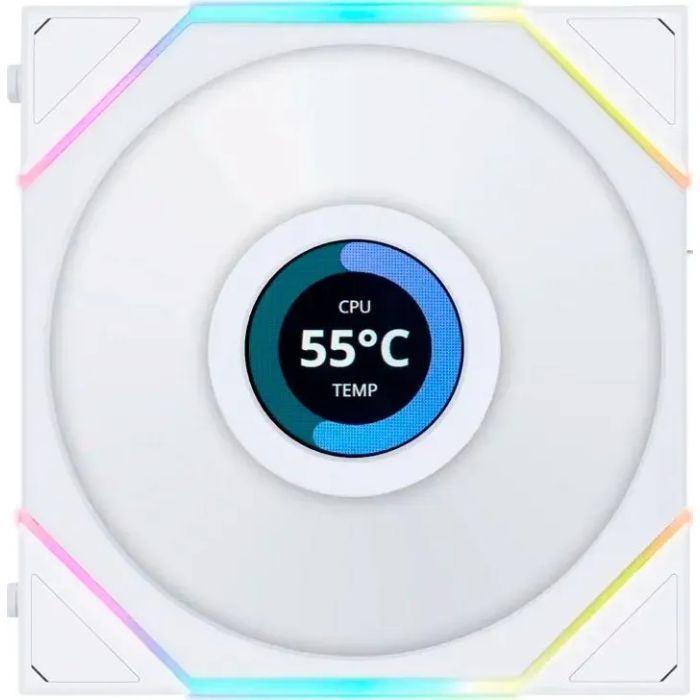 Кулер до корпусу Lian Li Reverse TL LCD 140-1, White (G99.14RTLLCD1W.00) зображення 3