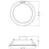 Світильник LEDVANCE DL IP44 DN 115 8W 840 WT (4058075702967) зображення 3