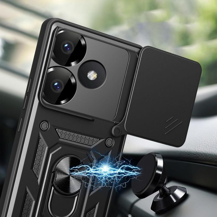 Чохол до мобільного телефона BeCover Military Poco F6 Black (712165) зображення 4