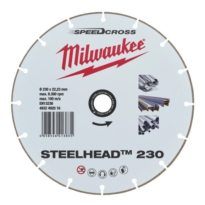 Круг відрізний Milwaukee алмазний STEELHEAD 230 (4932492016)