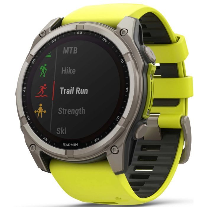 Смарт-годинник Garmin fenix 8 51mm,Saph Solar, BareTi/Graphite,AmpYe/GrphBnd (010-02907-21) зображення 11