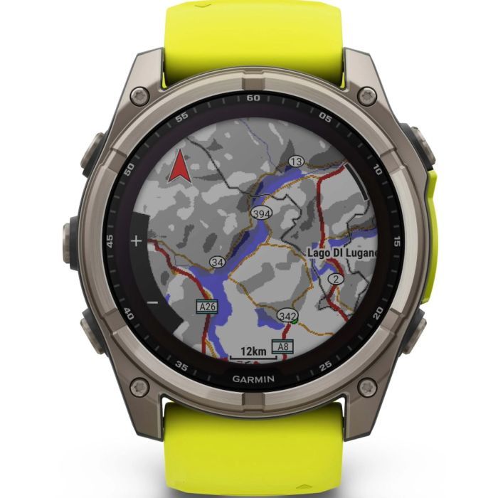 Смарт-годинник Garmin fenix 8 51mm,Saph Solar, BareTi/Graphite,AmpYe/GrphBnd (010-02907-21) зображення 2