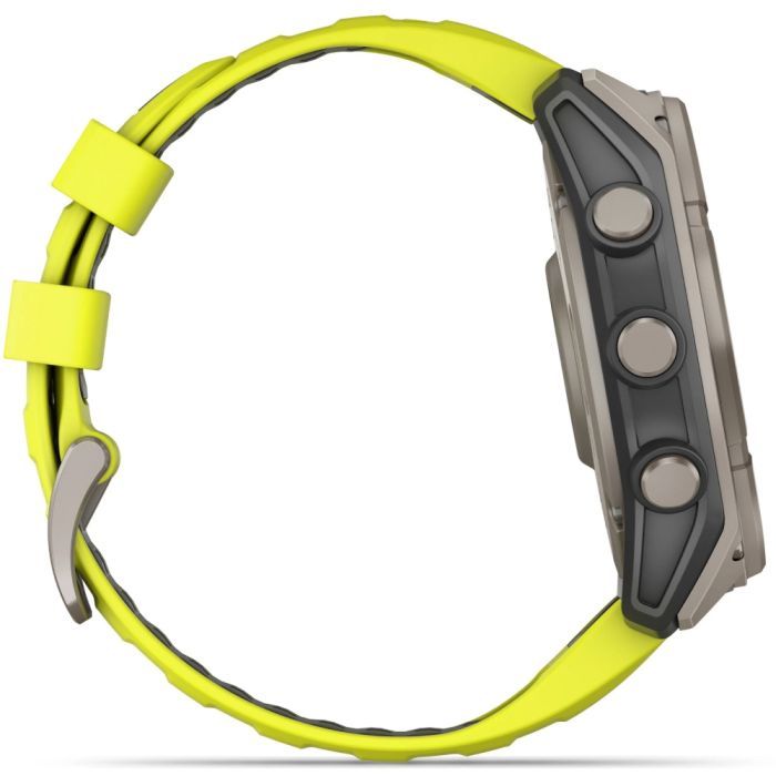 Смарт-годинник Garmin fenix 8 51mm,Saph Solar, BareTi/Graphite,AmpYe/GrphBnd (010-02907-21) зображення 4