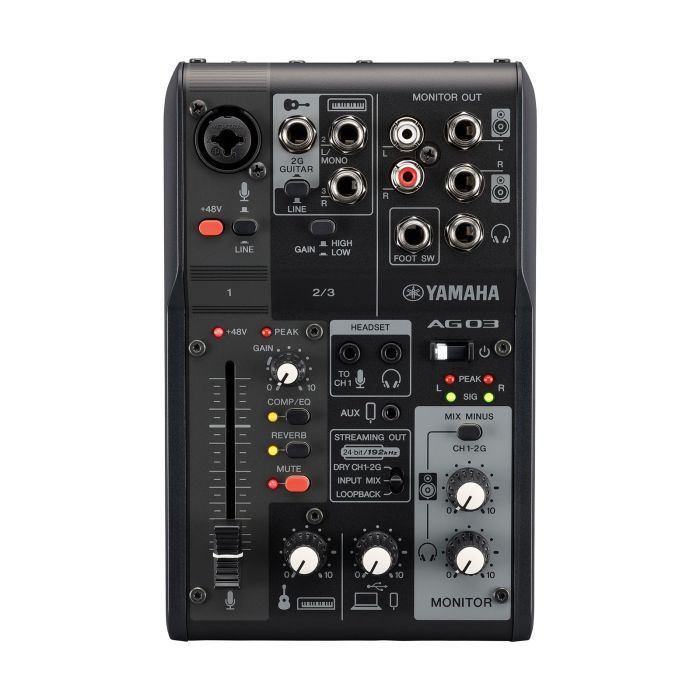 Аудіоінтерфейс Yamaha AG03MK2 White зображення 2