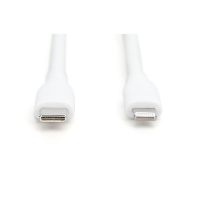 Дата кабель USB-C to Lightning 2.0m USB 2.0 60W silicone white Digitus (AK-600110-020-W) изображение 2