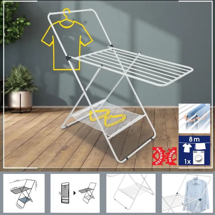 Сушилка для белья Casa Si City 8m White Напольная (CS92282W04) (DAS302865) изображение 5