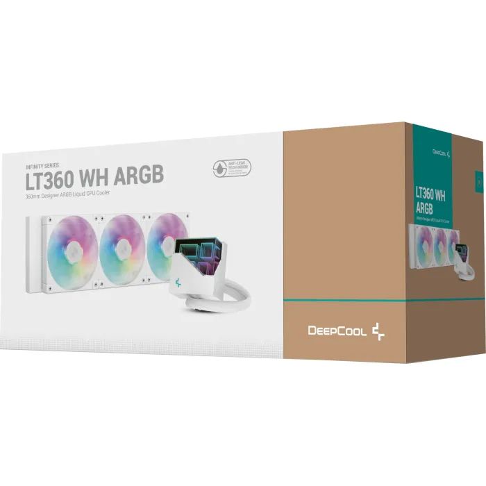 Система жидкостного охлаждения Deepcool LT360 ARGB White (R-LT360-WHAMNC-G-1) изображение 6