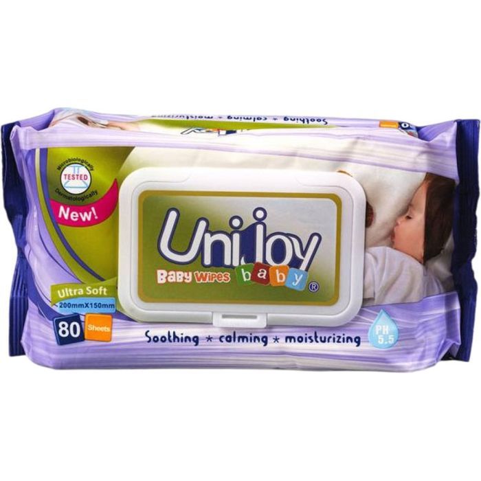 Детские влажные салфетки Unijoy 80 шт. (6973920542339)