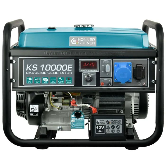 Генератор Konner&Sohnen KS 10000E, 230В, 8кВт, электростартер, 85.5кг (KS10000E)