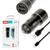 Зарядное устройство XO TZ09 2.4A/2 USB + cable lightning Black (XO-TZ09L-BK) изображение 2