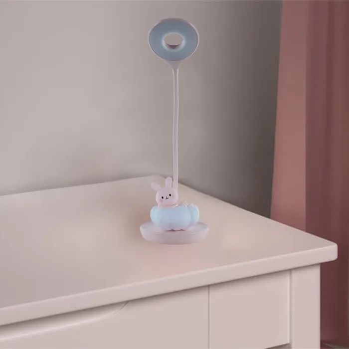 Настільна лампа Kite Cloudy Bunny LED з акумулятором, зелена (K24-493-1-4) зображення 6