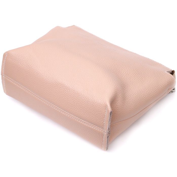 Сумка Grande Pelle Из натуральной кожи Бежевая (11696) изображение 5