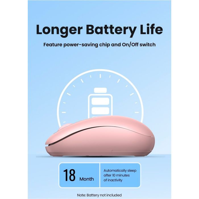 Мышка Ugreen MU105 Wireless Light Blue (90671) изображение 11