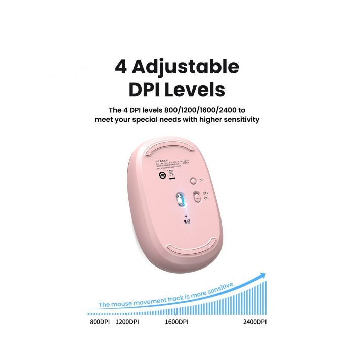 Мышка Ugreen MU105 Wireless Light Blue (90671) изображение 6