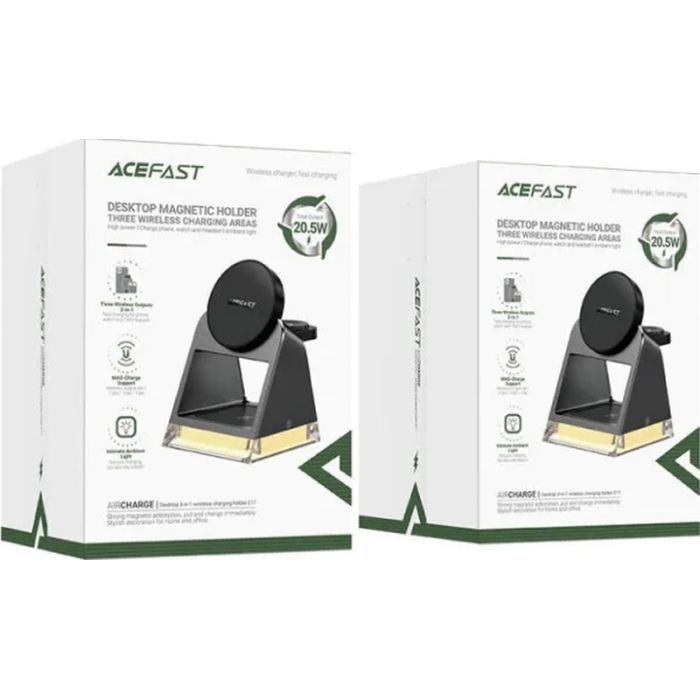 Зарядний пристрій Acefast Wireless QI 3in1 15W E17 (6974316282815) зображення 5
