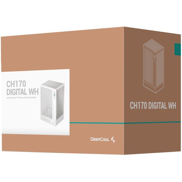 Корпус Deepcool CH170 Digital White (R-CH170-WHNPI0D-G-1) изображение 12