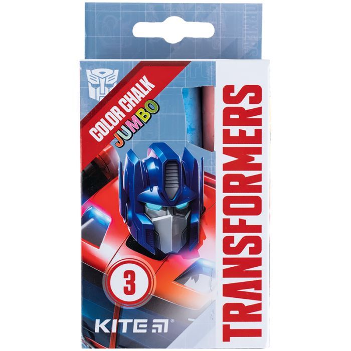 Мел Kite цветные Jumbo Transformers, 3 цвета (TF24-077)