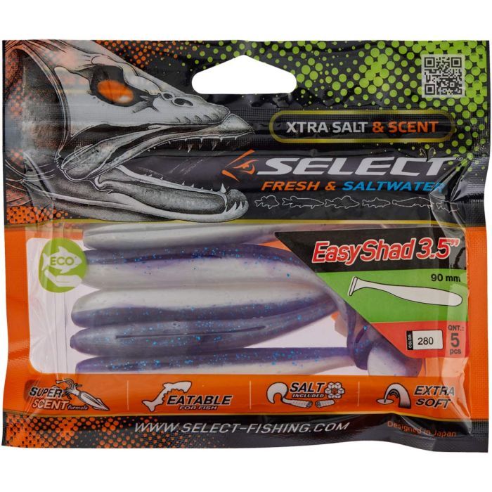 Силикон рыболовный Select Easy Shad 3.5" col.045 (5 шт/упак) (1870.05.62) изображение 2