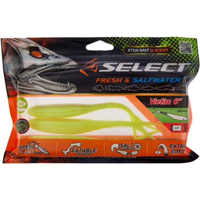 Силікон рибальський Select Victim V-Tail 6" 800 (3 шт/уп) (1870.74.60) зображення 2