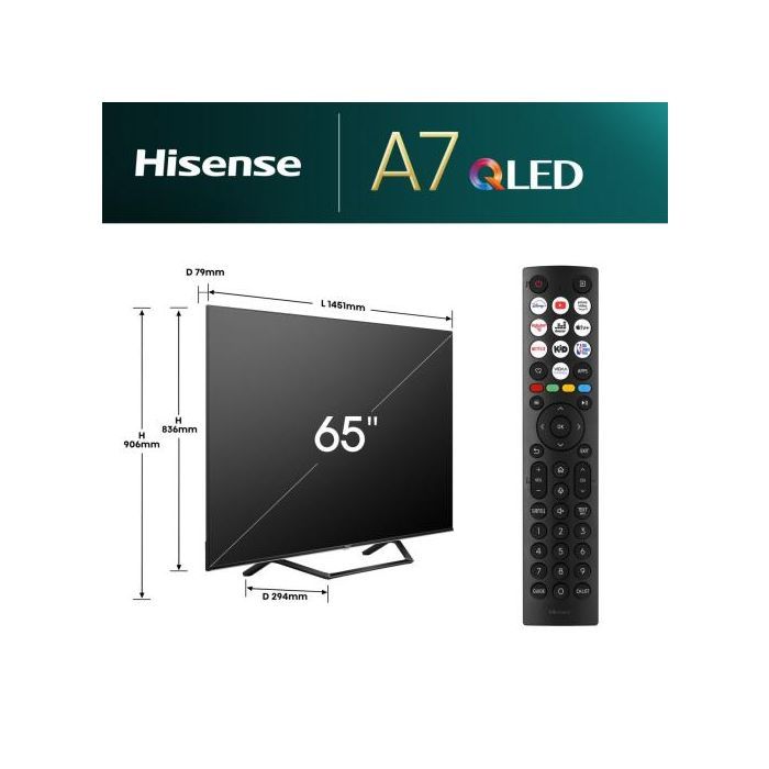 Телевизор Hisense 65A7NQ изображение 2