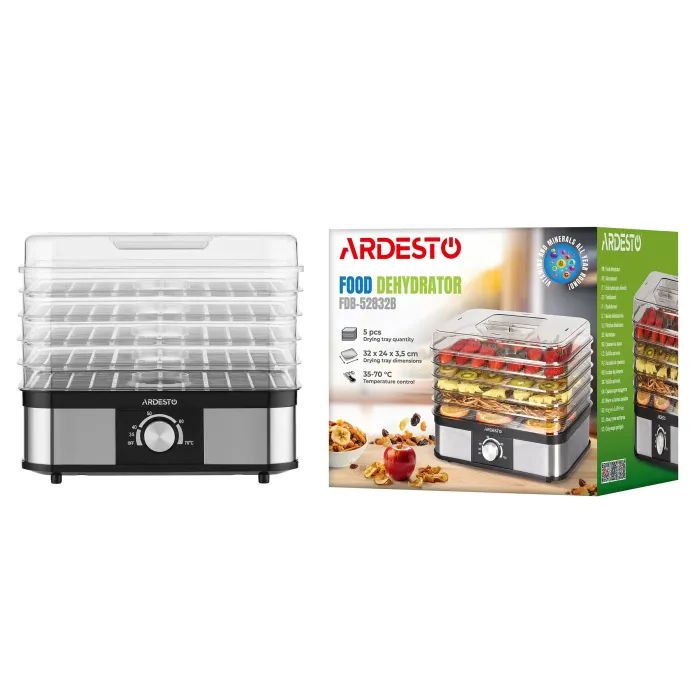 Сушка для овочів та фруктів Ardesto FDB-52832B зображення 8