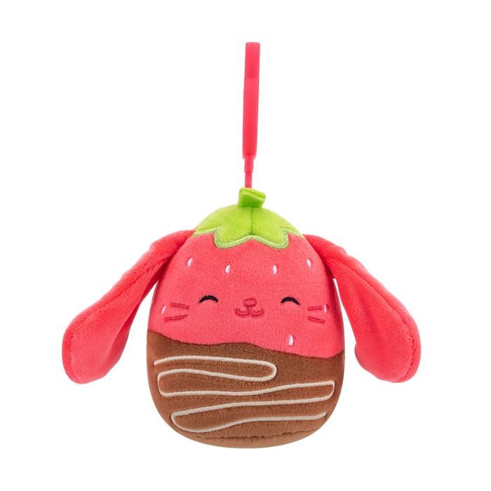 Брелок Squishmallows на клипсе - Кролик Гунда 9 см (SQCP00464)