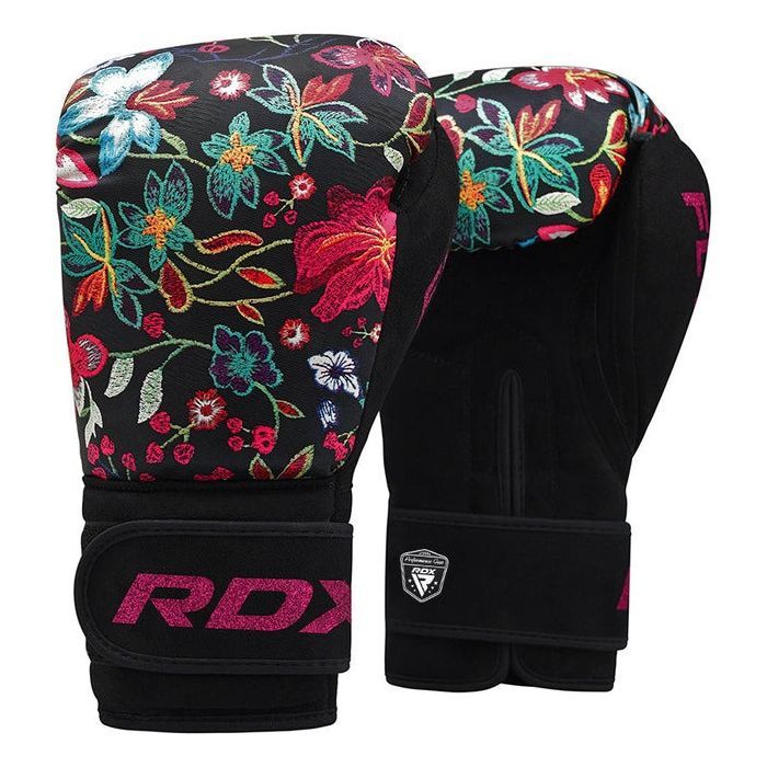 Боксерські рукавички RDX FL-3 Floral Black 8 унцій (BGR-FL3-8OZ) зображення 2