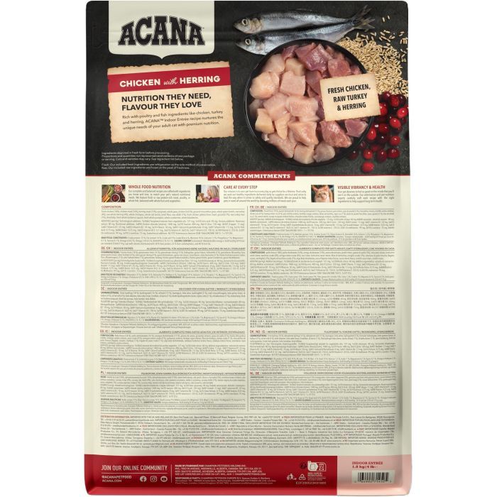 Сухий корм для кішок ACANA Indoor Entree 1.8 кг (0064992714505) зображення 4