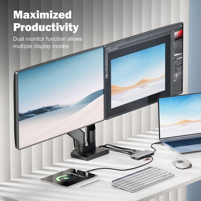 Порт-реплікатор Digitus USB-C > 2xHDMI/2xUSB-A/USB-C/SD/MicroSD/RJ54 (DA-70915) зображення 10
