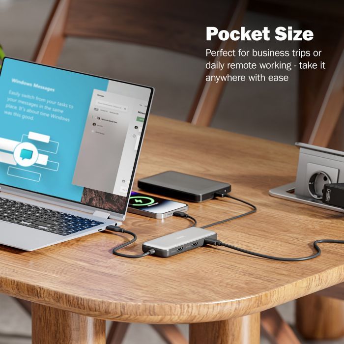Порт-реплікатор Digitus USB-C > 2xHDMI/2xUSB-A/USB-C/SD/MicroSD/RJ54 (DA-70915) зображення 11