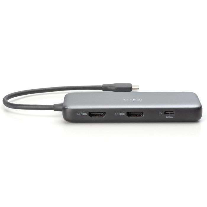Порт-реплікатор Digitus USB-C > 2xHDMI/2xUSB-A/USB-C/SD/MicroSD/RJ54 (DA-70915) зображення 3