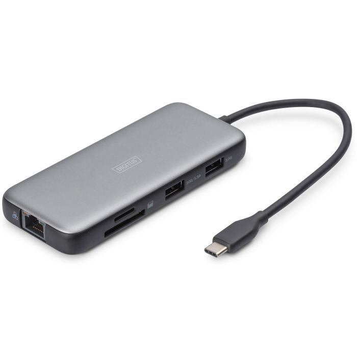 Порт-реплікатор Digitus USB-C > 2xHDMI/2xUSB-A/USB-C/SD/MicroSD/RJ54 (DA-70915) зображення 5