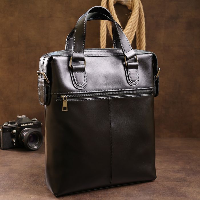 Сумка Shvigel Кожаная Черная (11287) изображение 11