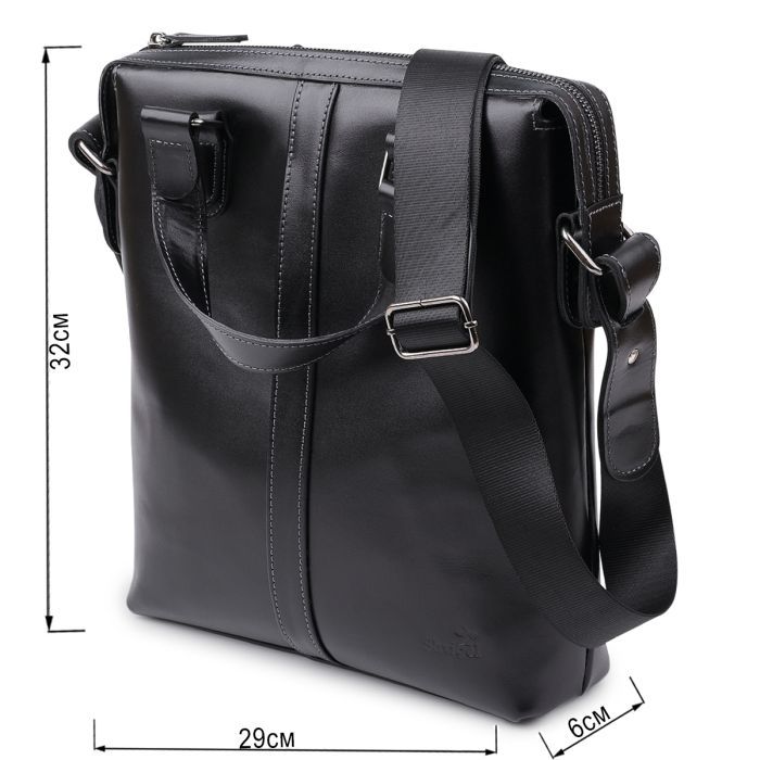 Сумка Shvigel Кожаная Черная (11287) изображение 3