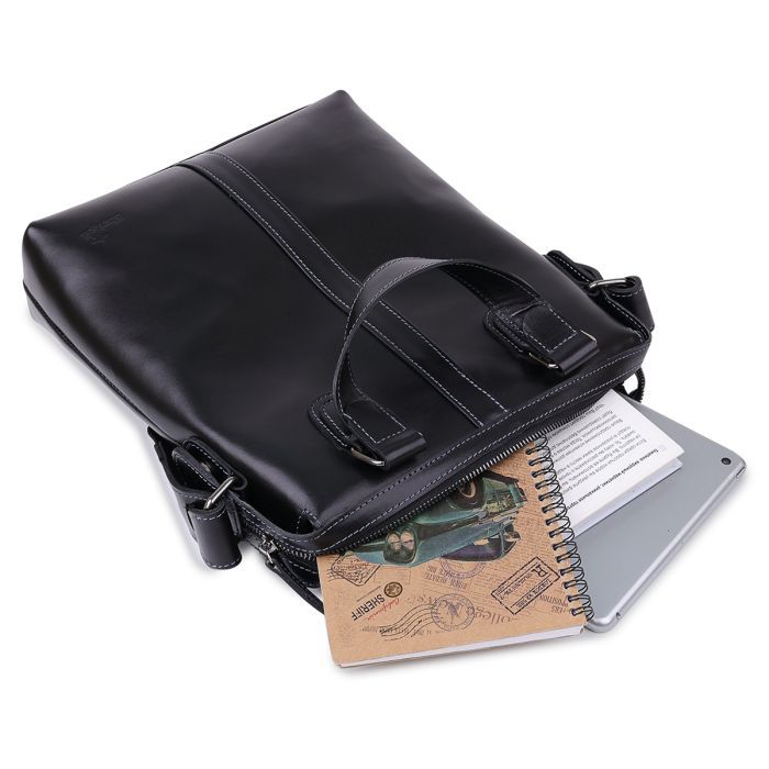 Сумка Shvigel Кожаная Черная (11287) изображение 7