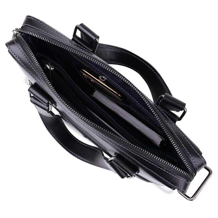 Сумка Shvigel Кожаная Черная (11287) изображение 8