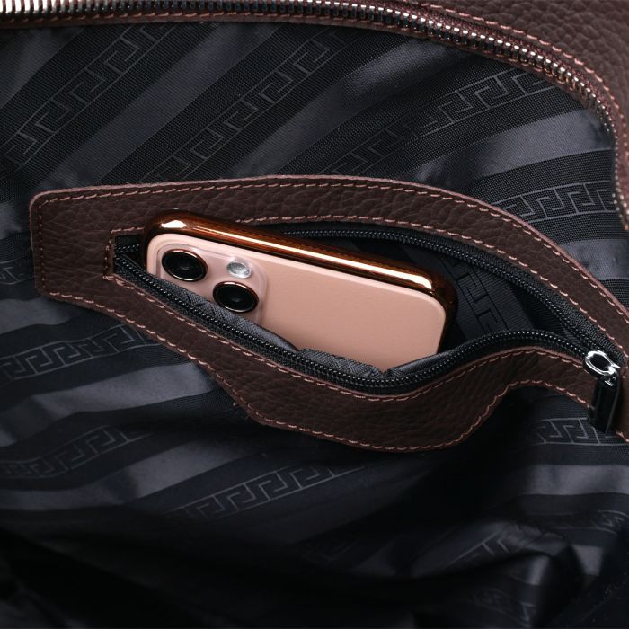 Сумка Shvigel Кожаная Коричневая (16363) изображение 7