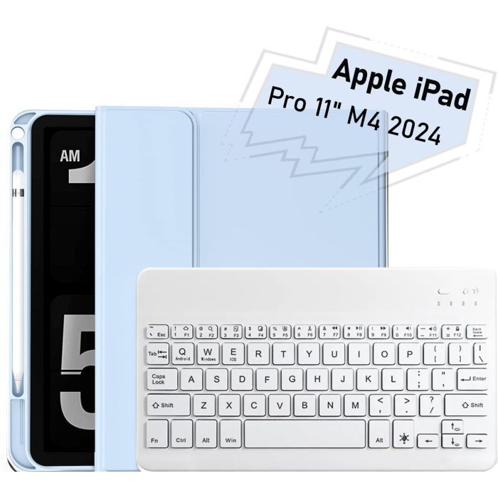 Чехол для планшета BeCover with keyboard Apple iPad Pro 11" M4 2024 Gray (712999)