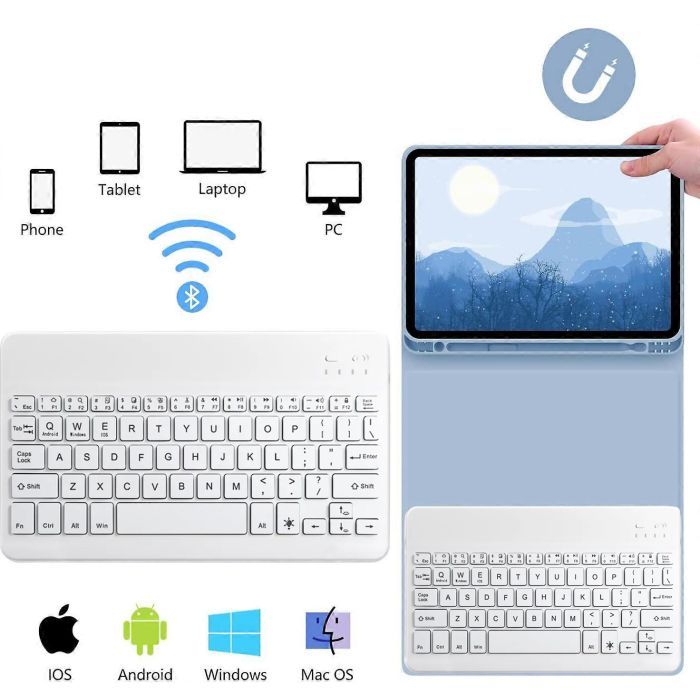 Чехол для планшета BeCover with keyboard Apple iPad Pro 11" M4 2024 Gray (712999) изображение 5