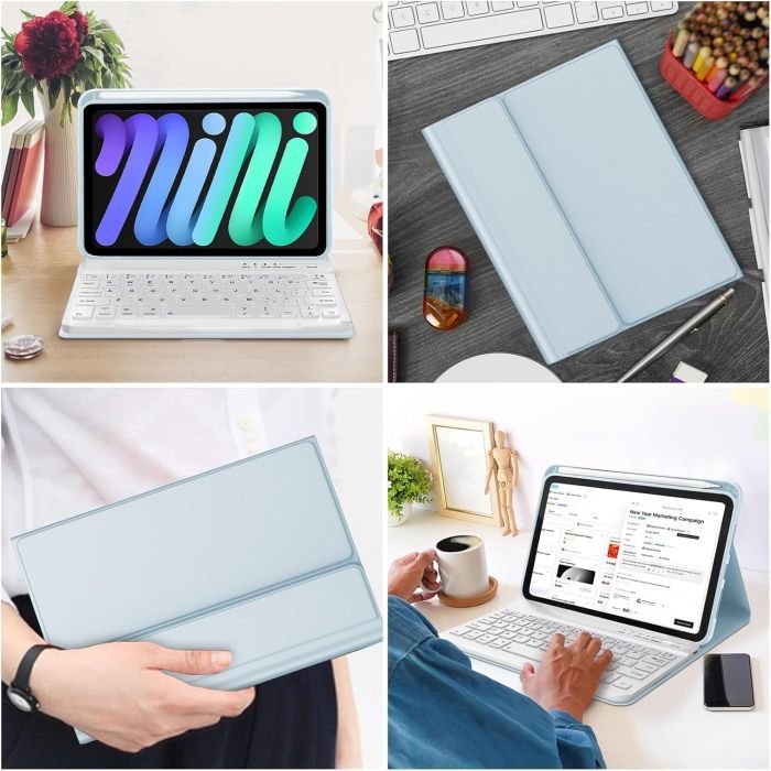 Чехол для планшета BeCover with keyboard Apple iPad Pro 11" M4 2024 Gray (712999) изображение 8