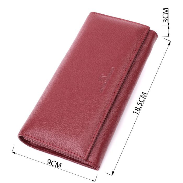 Кошелек ST Leather Из натуральной кожи Бордовый (22522) изображение 3