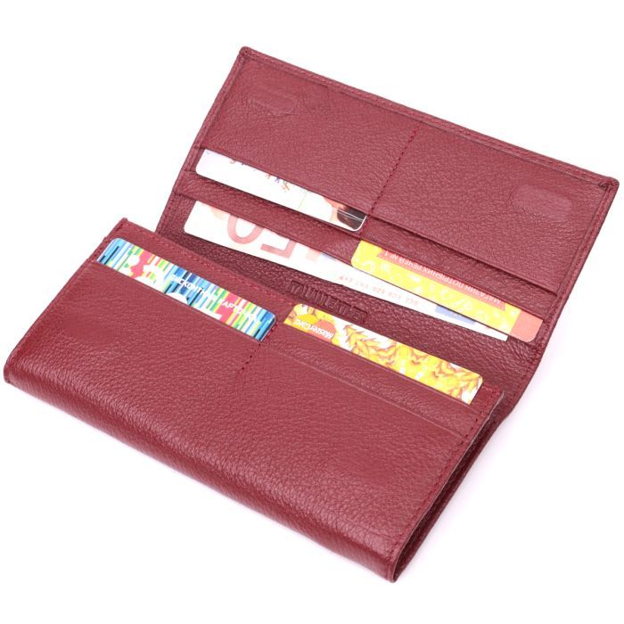 Кошелек ST Leather Из натуральной кожи Бордовый (22522) изображение 5