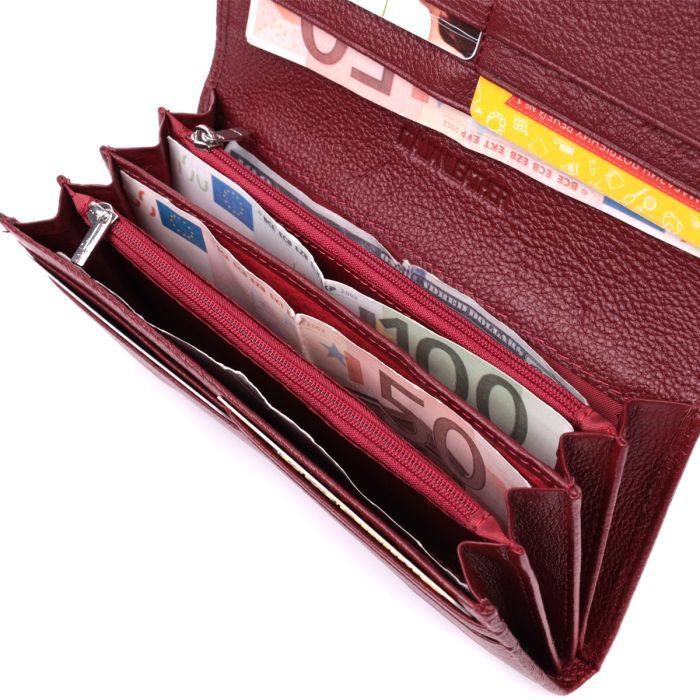 Кошелек ST Leather Из натуральной кожи Бордовый (22522) изображение 6