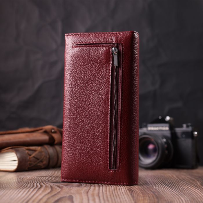 Кошелек ST Leather Из натуральной кожи Бордовый (22522) изображение 9