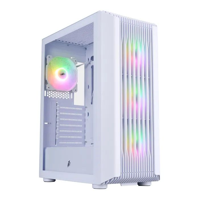Корпус для ПК 1stPlayer H6-WH-4F7-W